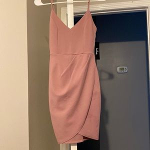 LULUS. Extra small, light pink shirt dress. Perfect for a guest wedding dress!